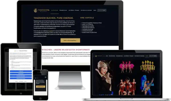 Referenz: Website Tanzshow-buchen.de